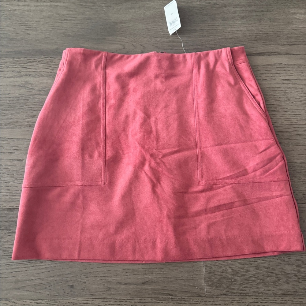 NWT Banana Republic Vegan Suede Mini Skirt